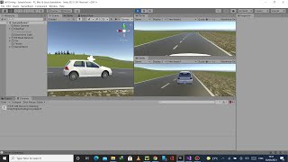Self Driving Car using unity game Engine C# & Python Artificial Inteligence