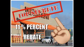 SECRETE HOME DEPOT REBATE HACK