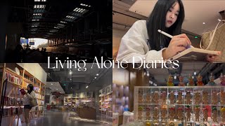 Living Alone Diaries｜book store, dinner, city walk ‧₊˚♡ | justmeilin