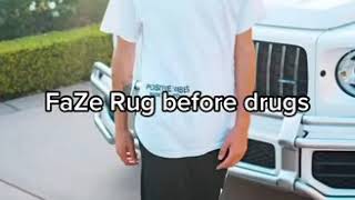 Faze Rug before and after drugs 😔