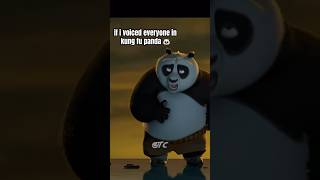 if i voiced everyone in kung fu panda 🐼