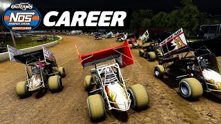 FIRST RACE! THIS IS NOT EASY - World of Outlaws 24 Career Mode - Part 1