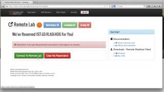 Instructions on how to Remote Lab