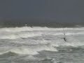 norderney windsurfer in brandung vor regenbogen