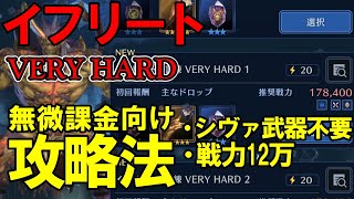 【FF7EC】シヴァ武器なしでいきなりベリハ攻略！無微課金向けイフリートベリーハード攻略法