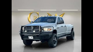 2009 DODGE RAM 3500 QUAD CAB 6.7L CUMMINS LONG BED MANUAL 6 SPEED TRANSMISSION CARFAX CERTIFIED