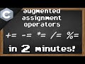 C augmented assignment operators 🧮