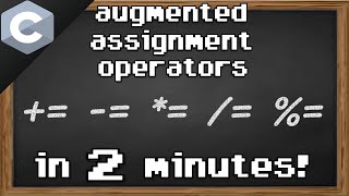 C augmented assignment operators 🧮