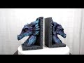 ebros dragon beauty nimrod warrior legendary dragon head bookends set of 2 statue 7.5