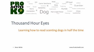 Thousand Hour Eyes, Listing the Eight Scent Work Indicators