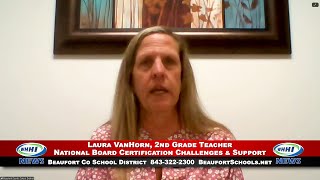 WHHI NEWS | Laura VanHorn: National Board Certification | Beaufort County School District | WHHITV