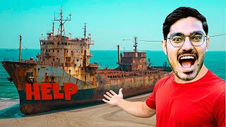 इस पुराने जहाज़ में जाना पड़ा भारी😭   We Found an Old Haunted Ship Worth ₹200,00,00,000😱