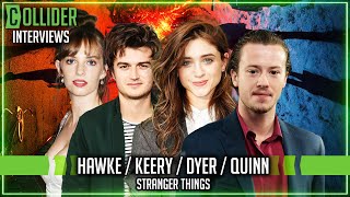 Stranger Things Season 4: Natalia Dyer, Maya Hawke, Joe Keery & Joseph Quinn Fun Interview