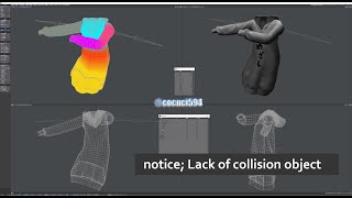 LightWave ClothFX - Jacket Rig - no Collision Object