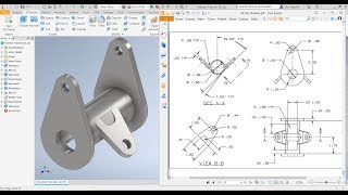 Inventor 2020 Tutorial #101 | 3D Model Basic & Drawing