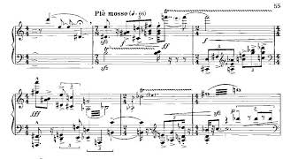 Elisabeth Lutyens - Two Bagatelles for Piano (Score video)