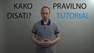 Trbušno disanje TUTORIAL/Abdominal breathing - Saša Nikolić