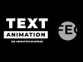 Creative CSS Text Animation | CSS Animation Examples