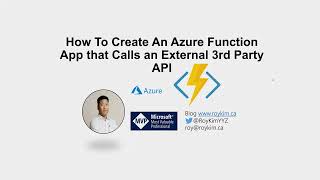How To Create An Azure Function App that Calls an External 3rd Party API