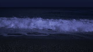 Fall Asleep with Powerful Waves at Night on Museddu Beach - Ocean Sounds for Dee