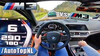 BMW M3 G80 *MANUAL* TOP SPEED on AUTOBAHN by AutoTopNL