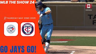 MLB THE SHOW 24--TOR BLUE JAYS 2025 SEASON--BLUE JAYS VS TWINS--WELCOME TO BLUE JAYS MAX SCHERZER!