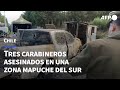 Tres carabineros asesinados en el peor ataque a la policía en zona mapuche de Chile | AFP