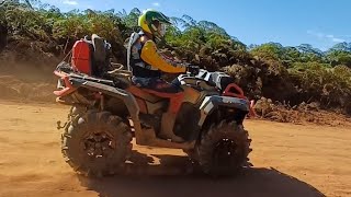 quadriciclos Can-Am 1000 e Honda fourtrax 420 , fizemos o trilhão 198 km rodados espetacular