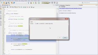 NetBeans 6.7.1 - Refactor a block of code into a method