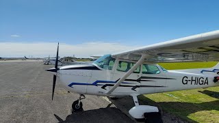 Flight from Scilly Isles/St Mary's to Newquay (highlights).