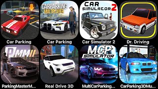 Car Parking, Car Parking Multiplayer, Car Simulator 2, Dr Driving, Parking Master, Real Drive 3D