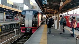 【国府停車で鳴らす!!】名鉄2200系2209f2309号車国府駅停車フル(最初撮り逃し)