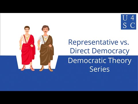 Who holds the power in a direct democracy?