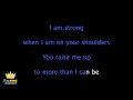 josh groban you raise me up karaoke version