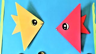 How to Make Paper Fish /Origami Fish/origami animals/Easy Paper Crafts 777