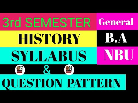 B A 3rd Semester History Syllabus And Question Pattern | Nbu General ...