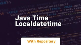 java time localdatetime