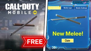 HOW TO GET TANG KNIFE MELEE IN COD MOBILE *permanent*