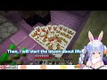 【hololive】pekora s sacrifice ritual chicken to rose 【minecraft】【eng sub】