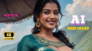 4K AI Desi Divas Lookbook Ep - 90| The Nature Hill 3| AI Fashion Unveiled | AI Lookbook #lookbook