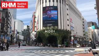 Japan Shibuya Sony MODI Building LED