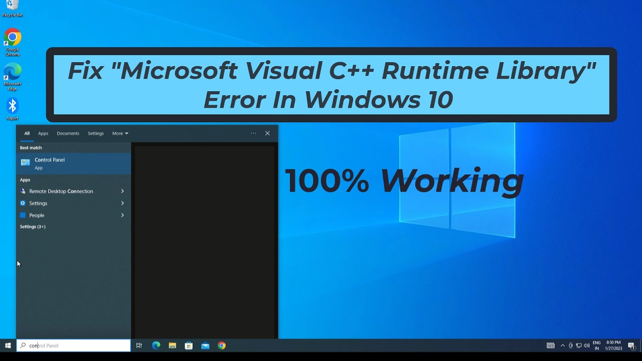 How To Fix " Microsoft Visual C++ Runtime Library " Error In Windows 10 ...