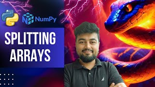 #107 Python Tutorial for Beginners | NumPy | Splitting arrays: np.split() | Hindi