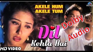 Dil Kehta Hai Chal Unse Mil HD 1080p  | Manisha Koirala Songs | Akele Hum Akele Tum Songs | Dolby HD
