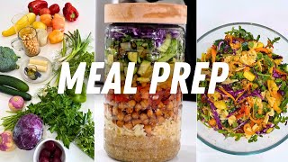 Healthy Meal Prep Salad | Post Workout Nutrient Dense Food | Plant Based Healthy Vegan Eating