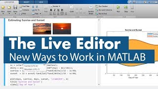 What Is the Live Editor? - New Ways to Work in MATLAB
