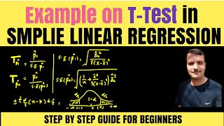 Example on T-test to Test Slope and Intercept in Simple Linear Regression Model