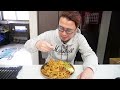 【コレやらないの？！】超大盛りカレースパゲティーを作って食う 飯動画 飯テロ 飯ウマ 男飯 大盛り