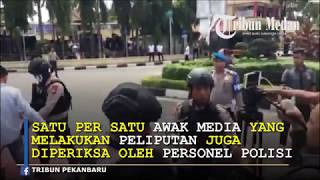 Puluhan Jurnalis yang Ingin Liput Tragedi Teror di Mapolda Riau Diperiksa