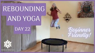 Get Fit With This Dynamic Rebounder Workout And Yoga Fusion! #reboundingfitness